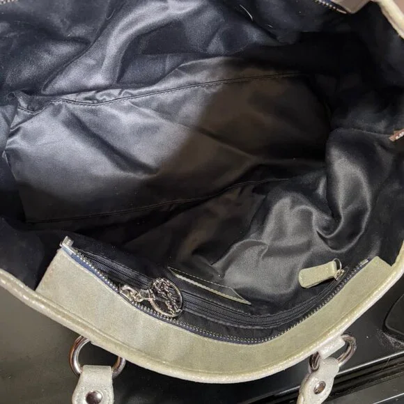 Coach Poppy Collection Blue Denim Patchwork with Silver Detail Tote Purse - Picture 14 of 16